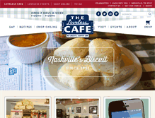 Tablet Screenshot of lovelesscafe.com